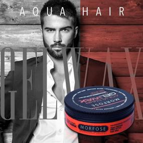 img 1 attached to 💦 MORFOSE Aqua Hair Wax - 175 ml. Pro Haircare Boosts Glossiness and Provides a Firm Hold by MORFOSE