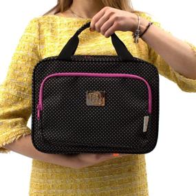 img 3 attached to Ultimate Travel Companion: Large Versatile Travel Cosmetic Bag