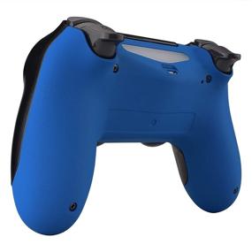 img 1 attached to Enhance Your Gaming Experience with eXtremeRate Blue Soft Touch Bottom Shell for PS4 Slim 🎮 Pro Controller: Perfect Replacement Parts for Improved Gameplay - Compatible with JDM-040, JDM-050 and JDM-055 Controllers