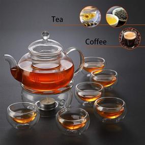 img 2 attached to 🍵 Enhance Your Tea Experience with the Kendal Glass Filtering Teapot Warmer