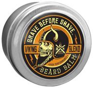 🧔 grave before shave viking blend beard balm (2 ounce): nourish and style your beard with the powerful viking formula! logo