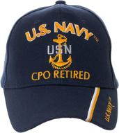 ⚓ officially licensed us navy retired baseball cap - multiple ranks! | artisan owl logo