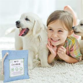 img 2 attached to 🌿 Natural Air Purifier: 5-Pack Bamboo Charcoal Bags for House and Car - Kid and Pet Friendly