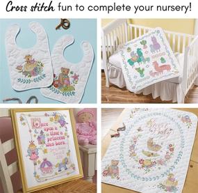 img 2 attached to 👶 Bucilla Stamped Cross Stitch Baby Quilt Top: 34x43-Inch, Alphabet Dreams, 43241