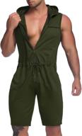 coofandy jumpsuits fashion sleeveless bodysuit men's clothing logo