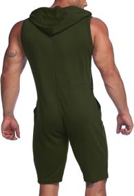 img 2 attached to COOFANDY Jumpsuits Fashion Sleeveless Bodysuit Men's Clothing