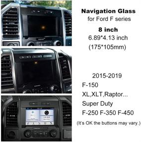 img 3 attached to 📱 High-Quality 8” Tempered Glass Screen Protector for Ford F150 Accessories - F-150 F250 F350 Super Duty 2019-2015 - XL XLT Raptor F Series Navigation Film Cover