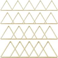 💍 70pcs gold triangle earring beading ring set for diy jewelry making and crafts supplies logo