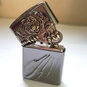 img 2 attached to Authentic Zippo Tiger Claw BI 🐯 Lighter Set - Genuine Packaging with 6 Flints