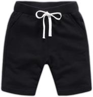 ding dong toddler summer shorts（white boys' clothing for shorts logo