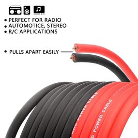 img 2 attached to 🔌 LEIGESAUDIO 25Ft 4 Gauge Red Amplifier Power/Ground Wire - High-Quality True Spec Soft Touch 4 AWG Cable