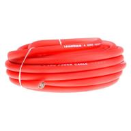 🔌 leigesaudio 25ft 4 gauge red amplifier power/ground wire - high-quality true spec soft touch 4 awg cable logo
