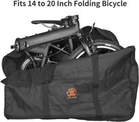 img 3 attached to 🚲 THRLEGBIRD Folding Bicycle Bag: Convenient & Durable Bike Travel Case (14-20 inch) for Air & Train Transport - Large Storage