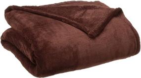 img 2 attached to 🍫 Therma Plush Blanket by Northpoint Hotel Collection - Full/Queen Size in Chocolate