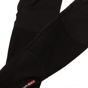 img 1 attached to Warmth and Protection: CYCEARTH Men's Winter Thermal Fleece Leg Warmers for Cycling