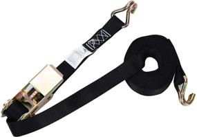 img 3 attached to 🔒 MOOCY Premium Ratchet Tie Down: 1000lbs Working Load with Double J Hook - Ideal Cargo Straps for Moving Appliances, Lawn Equipment, and Motorcycles (1in x 12 ft)