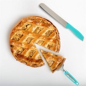 img 1 attached to 🍰 Premium Stainless Steel Professional Cake Server Set – Cutting Spatula and Serving Knife for Perfectly Serving Cake, Pie, Pizza, Dessert, Lasagna, and More