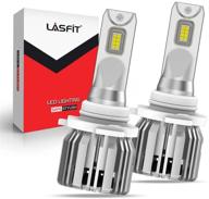 ️ lasfit 9005 led bulbs, 6000k conversion kit - halogen replacement, 360° beam adjustment, easy installation (2pcs) logo