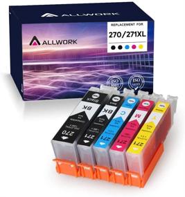 img 4 attached to 🖨️ Allwork Compatible Ink Cartridges Replacement for Canon PIXMA PGI-270XL CLI-271XL 270 271 PGI270XL CLI271XL for Canon TS6020 9020 5020 8020 MG7720 6821 5720 6820 5722 6800 5700 6822 5(KKCMY)
