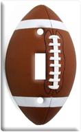 ⚽ plastic toggle light switch plate cover - football design wall decor logo