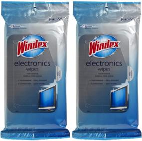 img 2 attached to 🖥️ Windex Electronic Wipes - 2 Pack of 25 Count - Easy and Efficient Cleaning Solution for Electronics