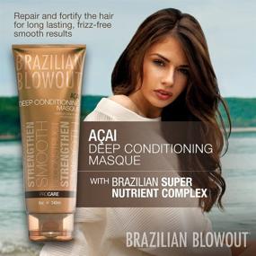 img 1 attached to 🌿 BRAZILIAN BLOWOUT Acai Deep Conditioning Hair Masque, 8 oz