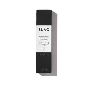 img 3 attached to Blaq Activated Charcoal Toothpaste - Organic Vegan Formula for Teeth Whitening, Stain Removal, Gum & Enamel Health, and Fresh Breath - SLS Free – 4 OZ / 113g