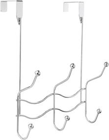 img 4 attached to 🧥 Hanger Organizer Over the Door with 6 Hooks - Silver (Inspired Living)