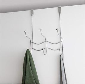 img 2 attached to 🧥 Hanger Organizer Over the Door with 6 Hooks - Silver (Inspired Living)