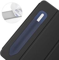 🖋️ dadanism indigo apple pencil holder sticker - elastic pocket sleeve pouch attached to case, compatible with ipad air 4th gen, ipad 8th gen 2020, ipad pro 11/12.9 2021 - 1st/2nd generation logo