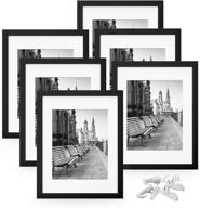 🖼️ fego 11x14 picture frames set of 6: wall gallery photo frame for 8x10 or 11x14 pictures, non-trace nails included, black frames for photography, photo display логотип