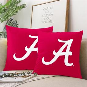 img 1 attached to Suike White Alabama: Enhance Your Home Décor with an Elegant 18x18 Inch Romantic Hidden Zipper Throw Pillow Cover