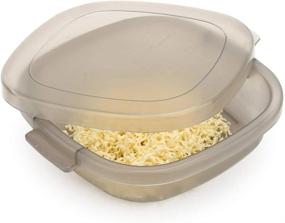 img 2 attached to 🧀 Efficient PortoFino Mini Box Grater: Perfect for Parmesan Cheese, Lemon, Garlic, Ginger, Chocolate and More! Stainless Steel Coarse & Fine Grater with Convenient Food Storage Container & Lid. Space Saving Design for Kitchen Prep Accessories