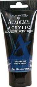 img 1 attached to Grumbacher Academy Acrylic Paint, 75ml/2.5oz 🎨 Tube, Prussian Blue (C168P) - Enhancing SEO