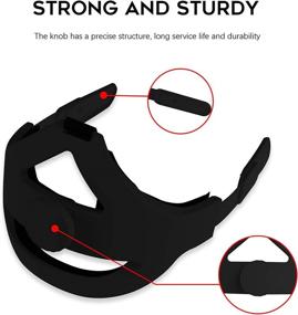 img 1 attached to 🎧 Orzero Adjustable Headband for Oculus Quest 2 with Head Cushion – Comfortable Replacement Elite Strap, Black - Reduce Pressure, Provide Protective Comfort