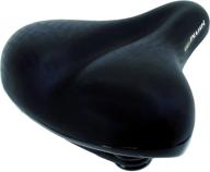 black velo elastomer bike saddle, 264x220mm logo