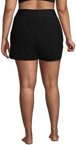 img 3 attached to 🩳 Lands' End Women's 5" Quick Dry Elastic Waist Board Shorts: Ultimate Swim Cover-up Shorts