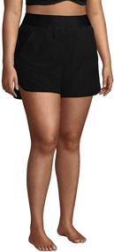 img 2 attached to 🩳 Lands' End Women's 5" Quick Dry Elastic Waist Board Shorts: Ultimate Swim Cover-up Shorts