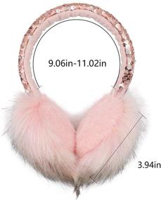 img 3 attached to 🧣 Women's Winter Warm Fluffy Ear Muffs: Cute Faux Fur Earmuff for Girls, Mom & Daughter - Outdoor Ear Warmers
