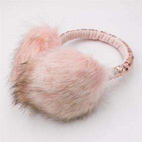img 2 attached to 🧣 Women's Winter Warm Fluffy Ear Muffs: Cute Faux Fur Earmuff for Girls, Mom & Daughter - Outdoor Ear Warmers