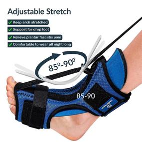 img 3 attached to 🌿 Plantar Fasciitis Relief: Brace, Splint Night, Premium Orthotic Socks, Achilles Tendonitis Support, Innovative 5D Mesh, Skin-Friendly & Durable