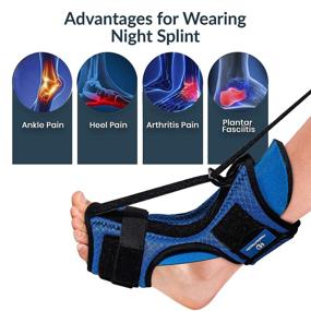 img 1 attached to 🌿 Plantar Fasciitis Relief: Brace, Splint Night, Premium Orthotic Socks, Achilles Tendonitis Support, Innovative 5D Mesh, Skin-Friendly & Durable