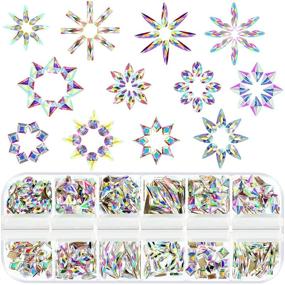 img 4 attached to Pieces Rhinestones Crystal Crystals Decorations