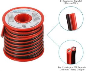 img 3 attached to 🔌 BNTECHGO 16 Gauge Flexible 2 Conductor Parallel Silicone Wire Spool - Red Black - High Temperature Resistant 200°C, 600V - Ideal for Single Color LED Strip, Extension Cable, Cord