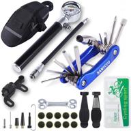 🚲 ybeki bike tire repair tool kit - bicycle tool kit with 210 psi mini pump, 10-in-1 multi-tool including chain breaker, tire levers, tire patch and bone wrench, plus portable bag. includes 6 month warranty. logo