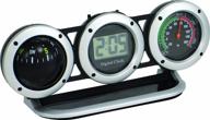 stay on track with the bell automotive 22-1-29015-8 combo clock, compass, and thermometer logo
