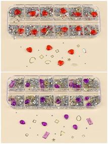 img 2 attached to ЕБАНКУ 6 коробок - Улучшите свой нейл-арт с 3D алмазами смешанной формы, стразами, жемчугом, хрустальными бусинами, большими самоцветами, заклепками и риветами.