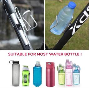 img 4 attached to 🚴 OceansEdge11 Alloy Aluminum Bike Water Bottle Holder Cage - Lightweight & Easy Installation - 2PCS (Black and Silver)