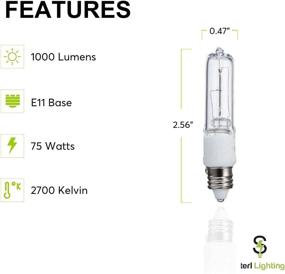 img 2 attached to 💡 Sterl Lighting – Long Lasting High Output Chandelier Bulb 75W E11 Base, 10 Pack