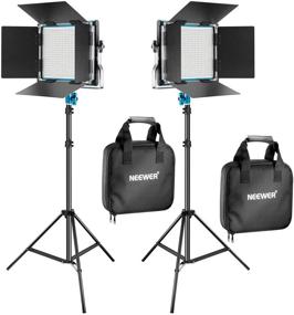 img 4 attached to 📸 Neewer 2-Pack 660 LED Video Light and Stand Photography Lighting Kit: Dimmable LED Panel (3200-5600K, CRI 96+, Blue) with Sturdy Light Stand for Studio Portraits and Product Videos